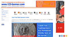 Desktop Screenshot of 123-banner.com