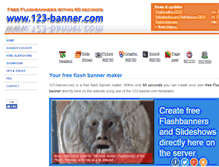 Tablet Screenshot of 123-banner.com